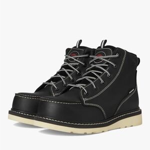 Avenger Black Leather Men's Carbon Nanofiber Toe Cap Construction Work Boots